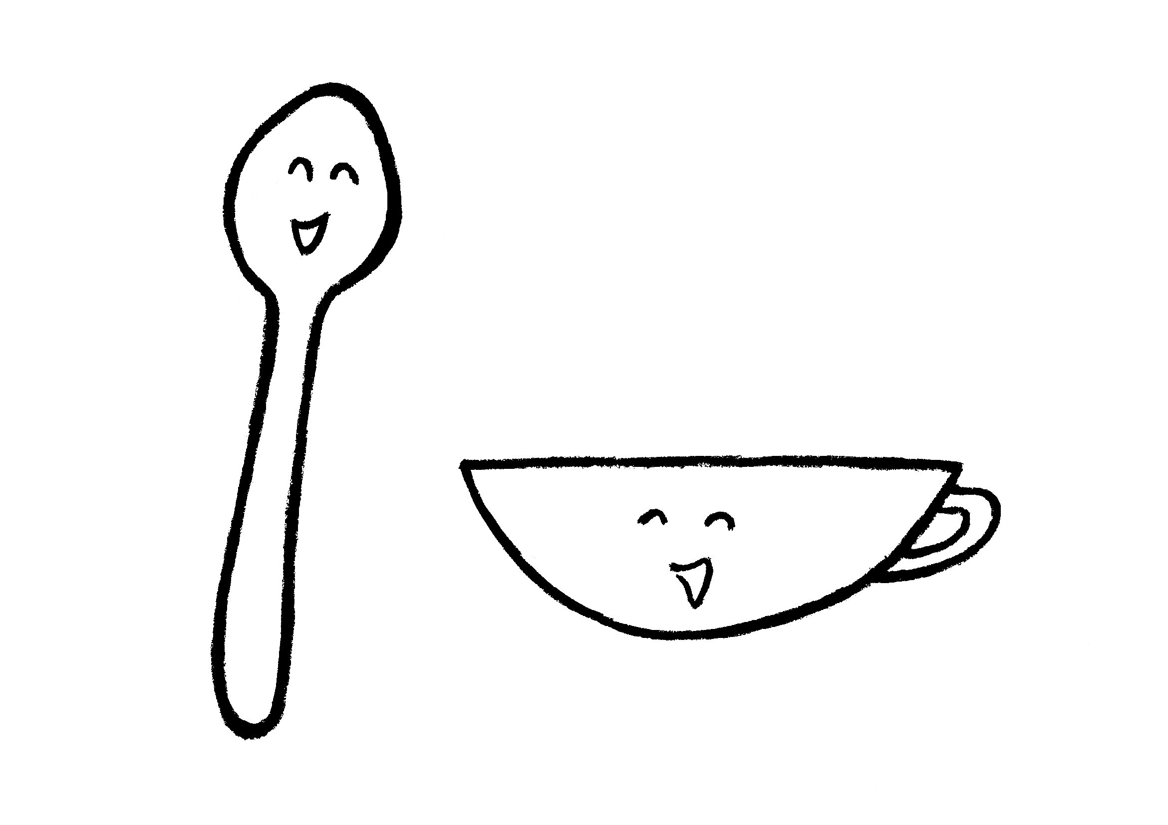 スプーンとカップ